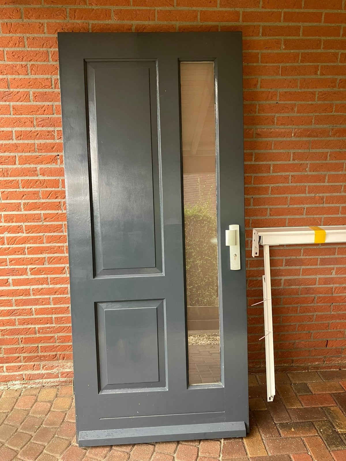 Hardhouten voordeur, Ophalen, Gebruikt, 80 tot 100 cm, Buitendeur