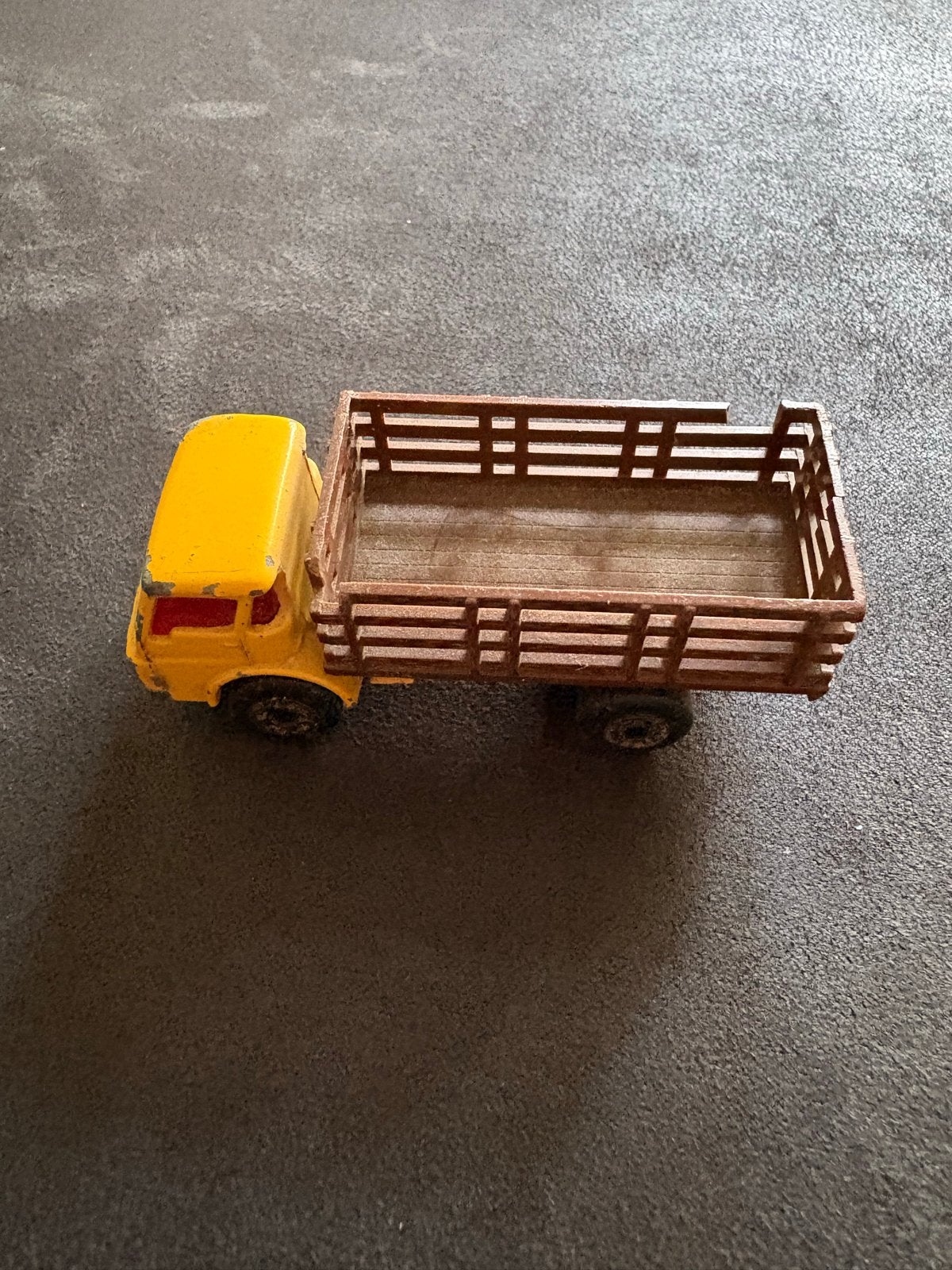 Vintage Matchbox Lesney Cattle Truck 1970 - Geel/Bruin, Ophalen of Verzenden, Gebruikt