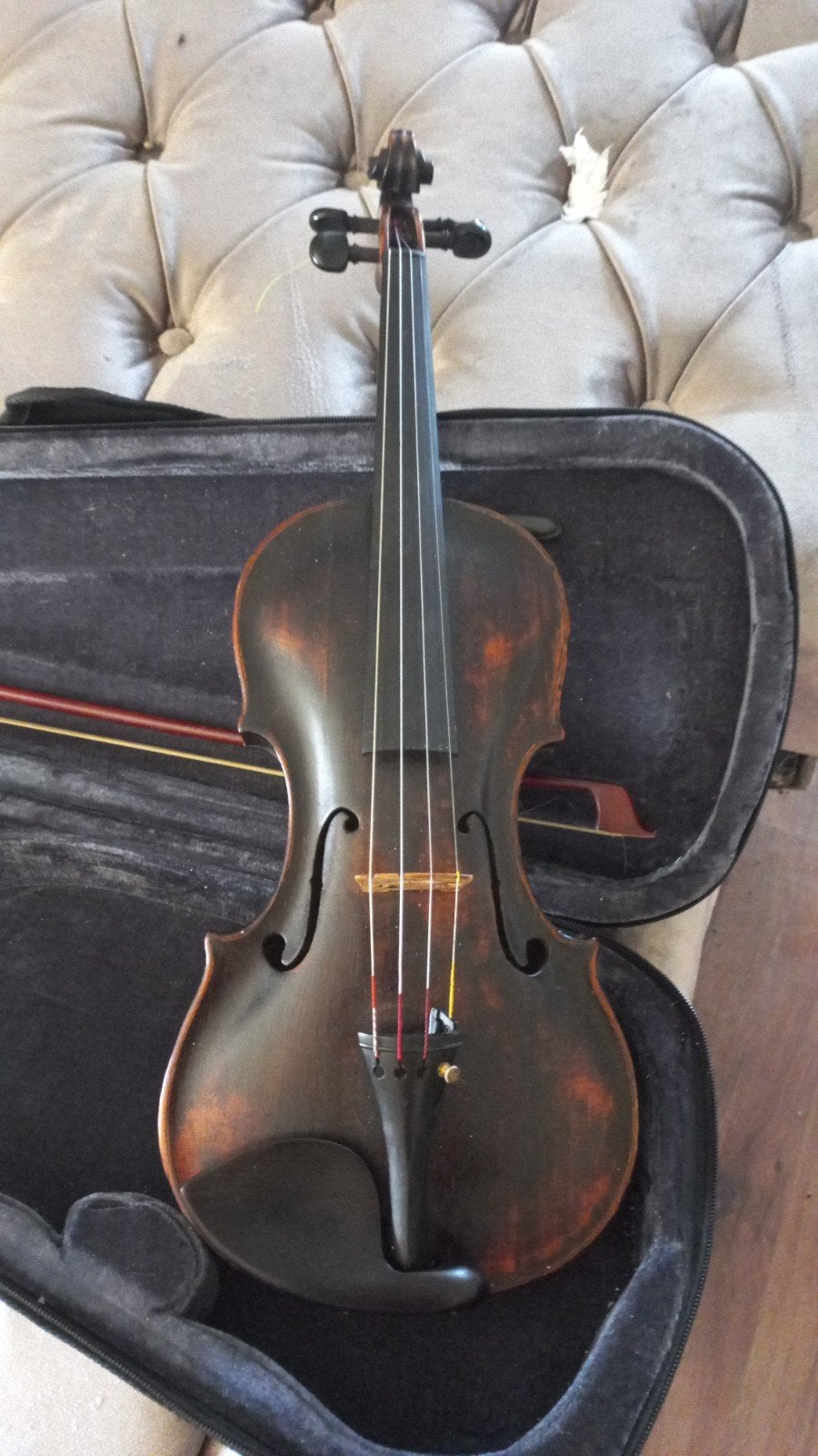 Mooie Viool uit ca. 1720 met Taxatierapport, Muziek en Instrumenten, Strijkinstrumenten | Violen en Altviolen, Ophalen, Gebruikt
