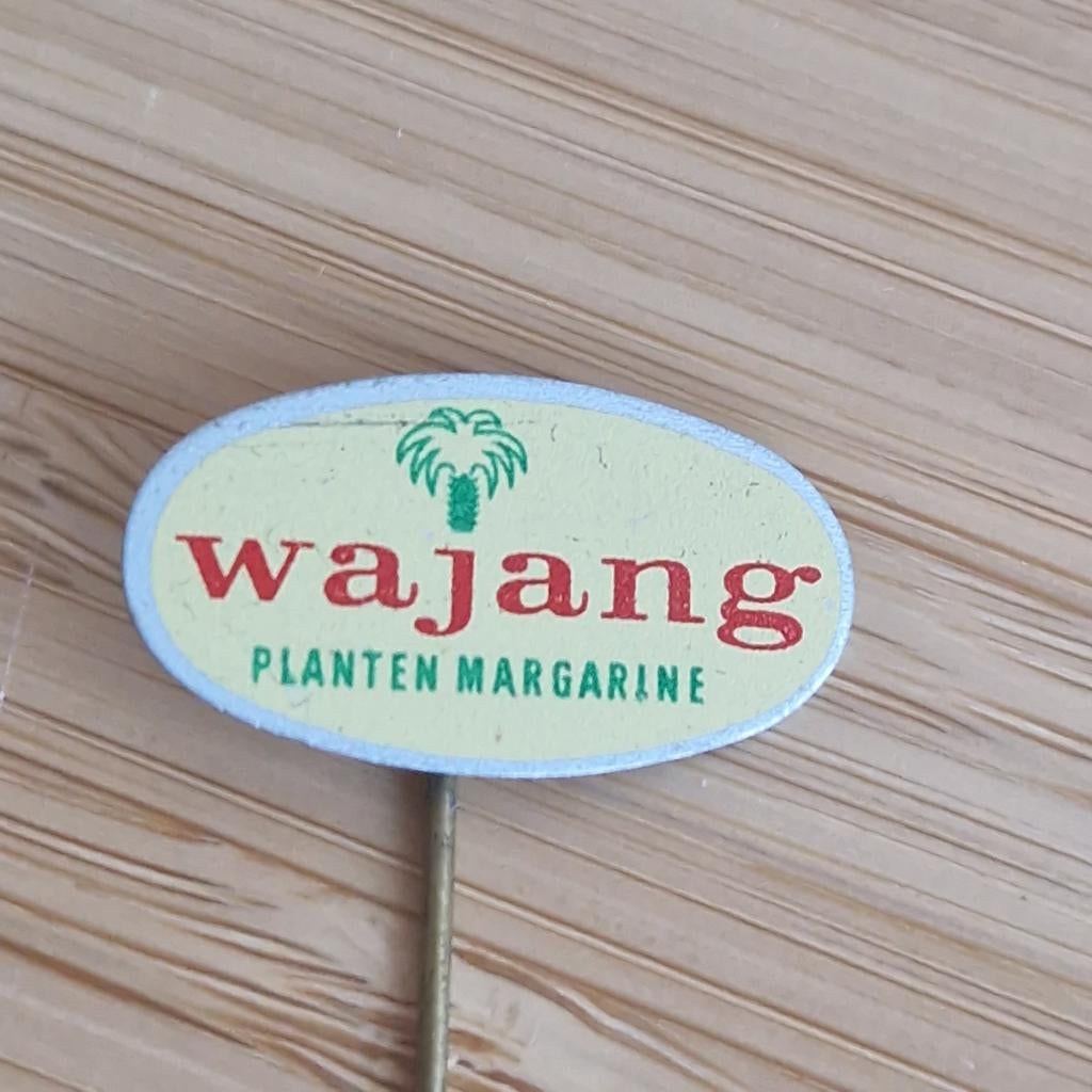 SPELDJE Wajang planten margarine, Verzamelen, Speldjes, Pins en Buttons, Ophalen of Verzenden, Zo goed als nieuw, Merk