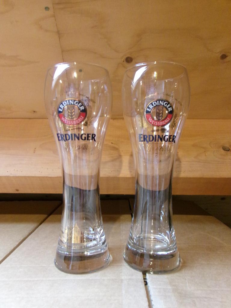 Erdinger glazen, Ophalen of Verzenden, Zo goed als nieuw, Glas of Glazen, Overige merken