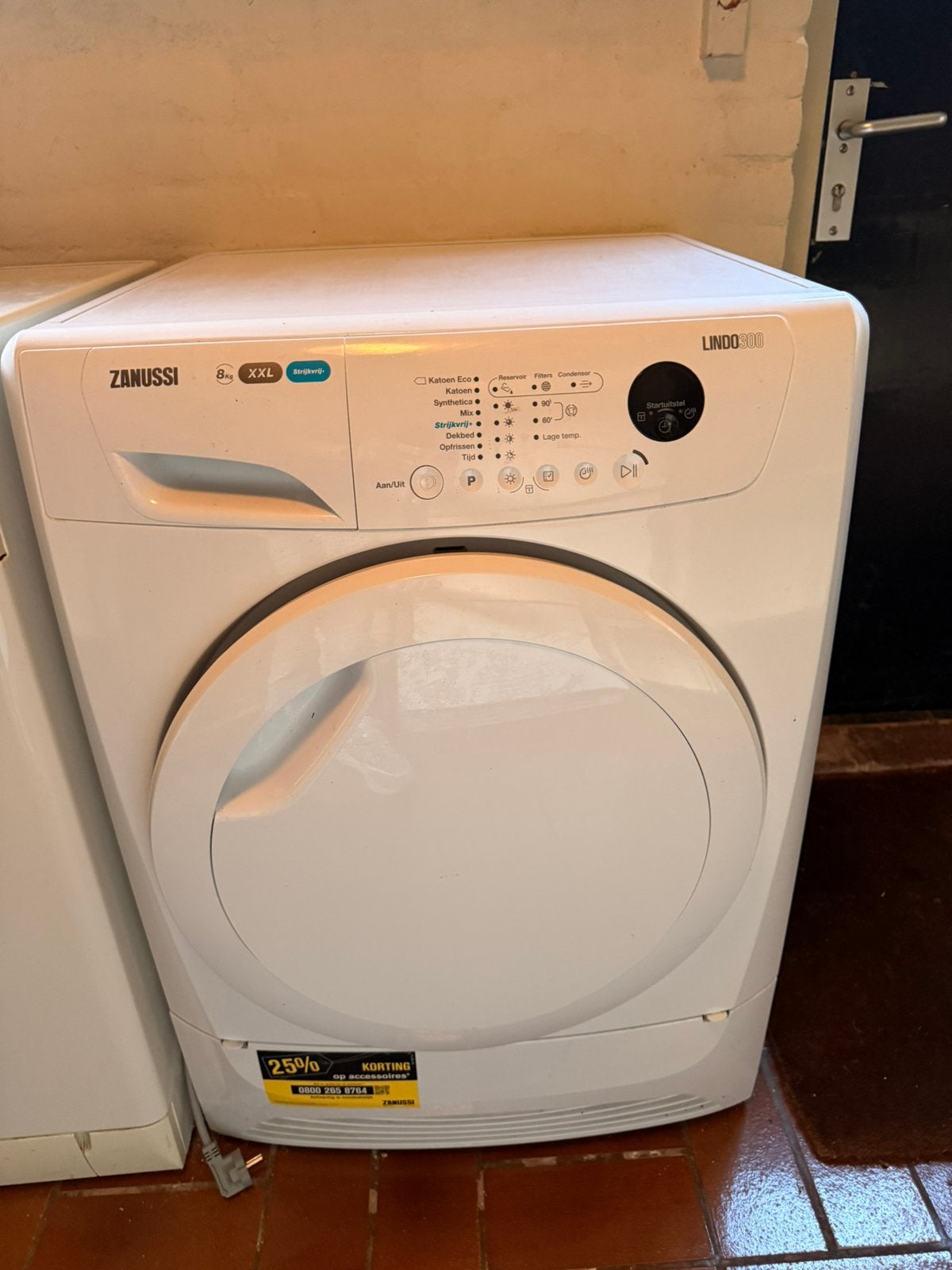 Zanussi Lindo300 Condensdroger | 8kg XXL | Begane Grond