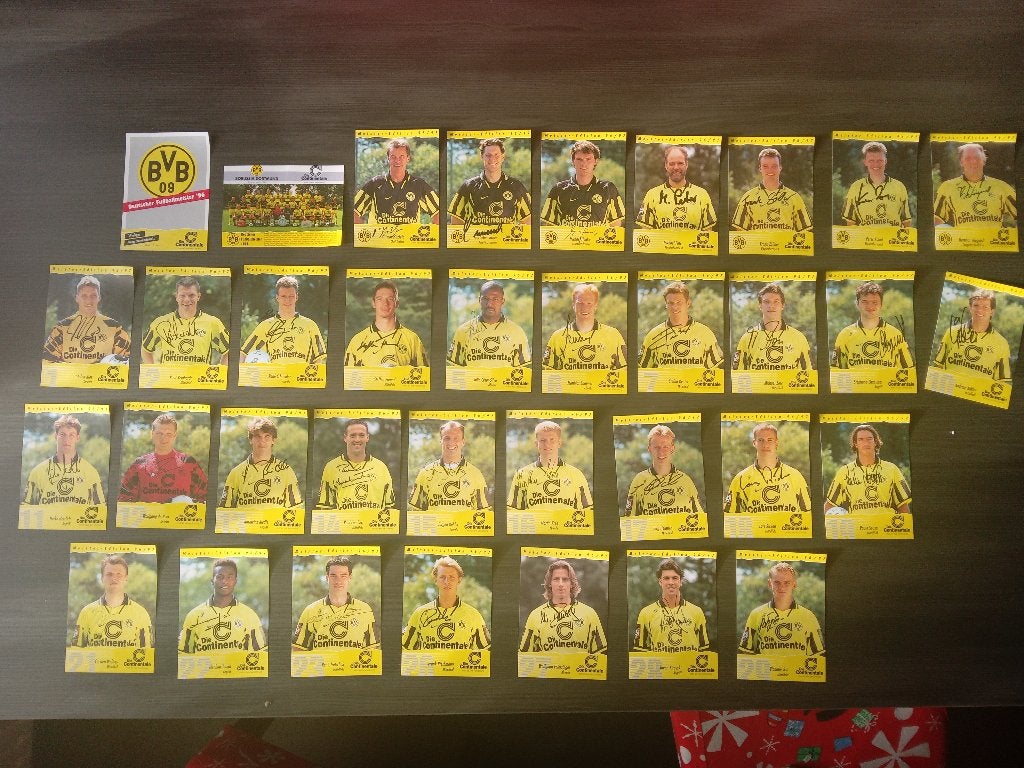 1996-1997 set spelerskaarten van Borussia Dortmund, Ophalen of Verzenden, Nieuw, Buitenlandse clubs, Spelerskaart