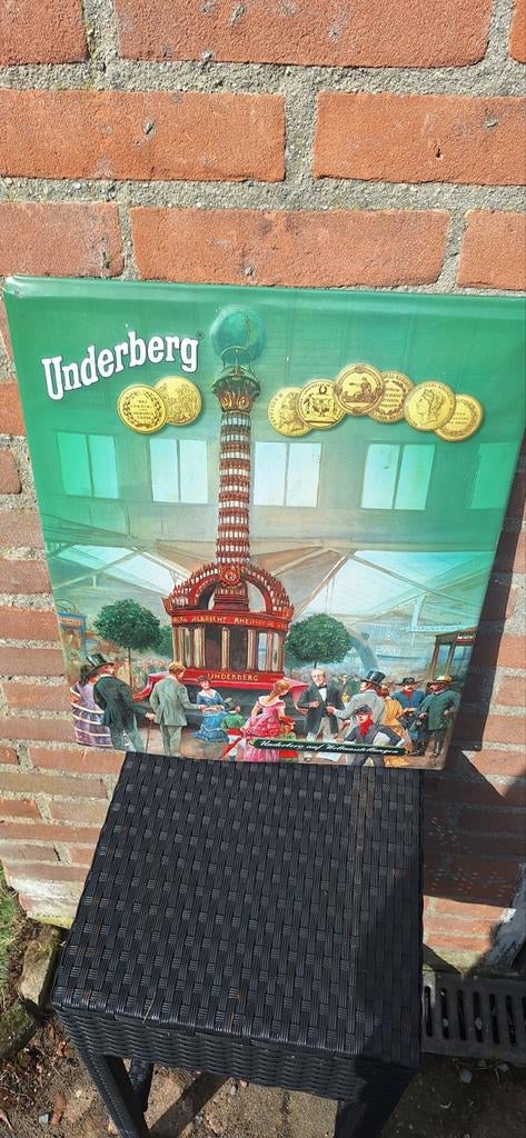 Underberg borrel drankje reclamebord (27426), Reclamebord, ., Underberg, Ophalen of Verzenden
