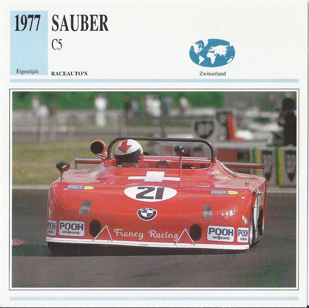 Ma884 autokaart sauber C ( 1977 ), Ophalen of Verzenden, Zo goed als nieuw, Auto's