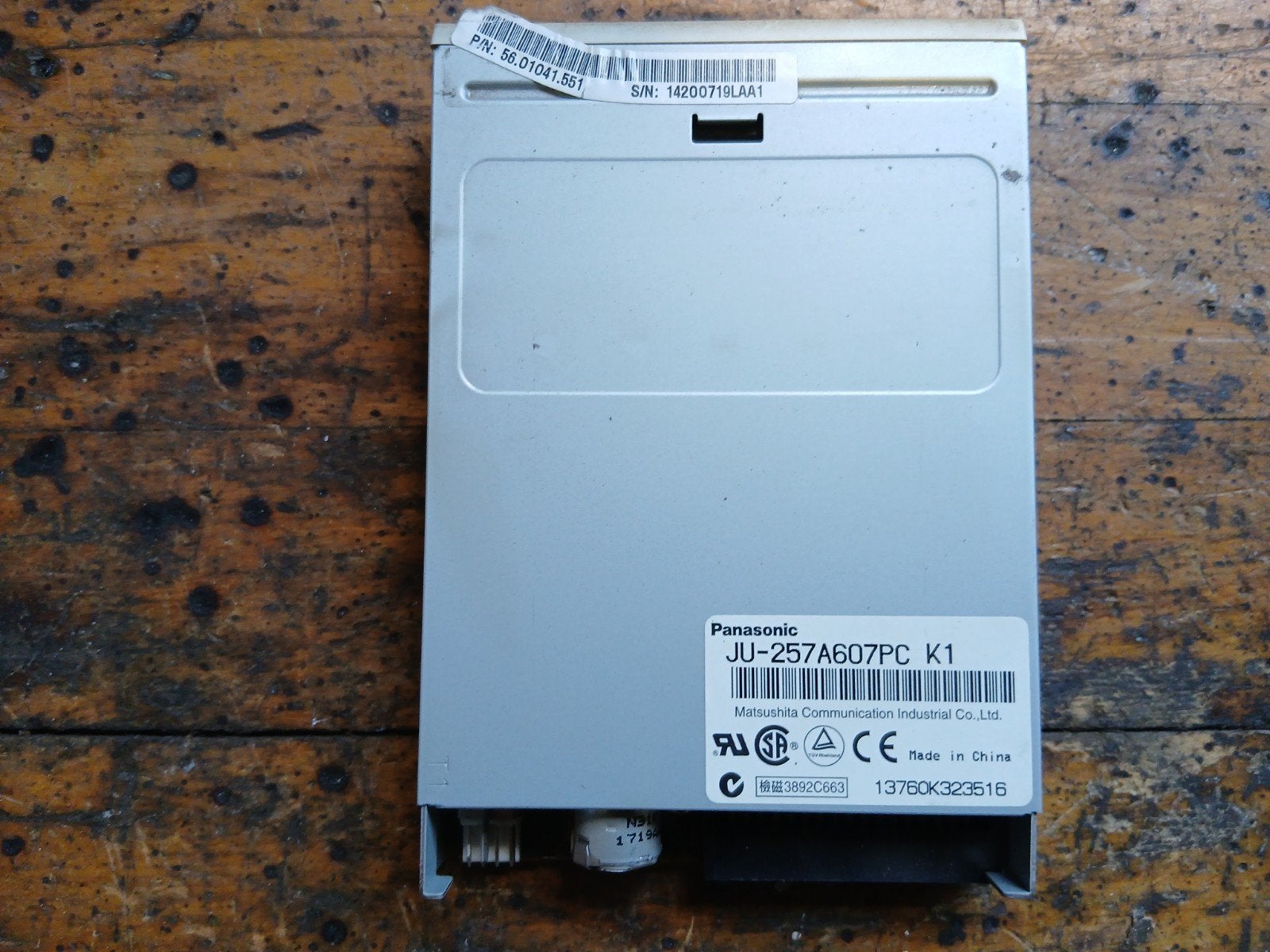 Panasonic JU-257A607PC K1 Floppy Disk Drive, Computers en Software, Optische drives, Gebruikt, Intern, MacOS, Windows, Cd, Dvd