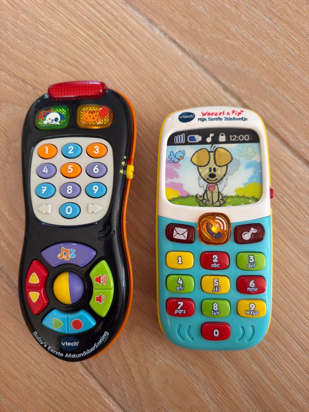 VTech Baby's 1e Afstandsbediening & Woezel & Pip Telefoon, Ophalen of Verzenden, Gebruikt, Overige typen, Met licht