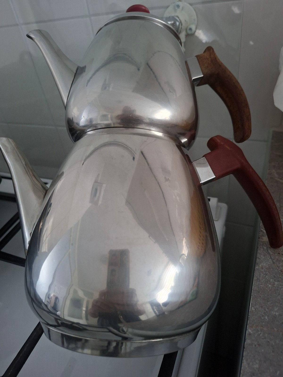 theepot heel mooi, Theepot/fluitketel, Zilver, Ophalen of Verzenden, Zo goed als nieuw