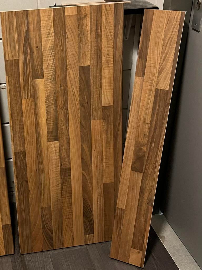 Aanrechtblad, Werkblad met waterkering,, Ophalen, Minder dan 25 mm, Zo goed als nieuw, Plank