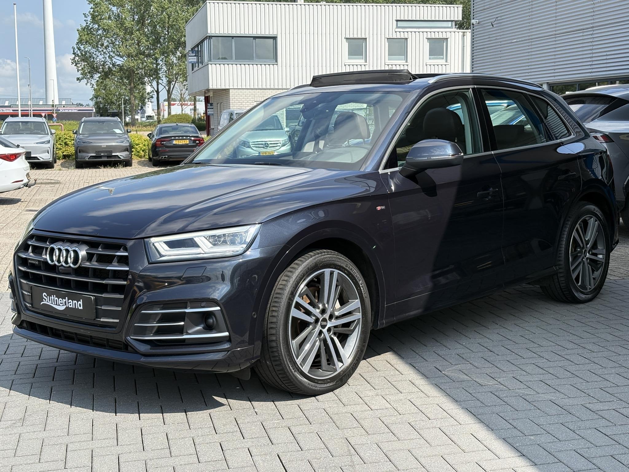 Audi Q5 55 TFSI e quattro S line 367pk | VOL! | Panoramadak, Automaat, Euro 6, 4 cilinders, Blauw