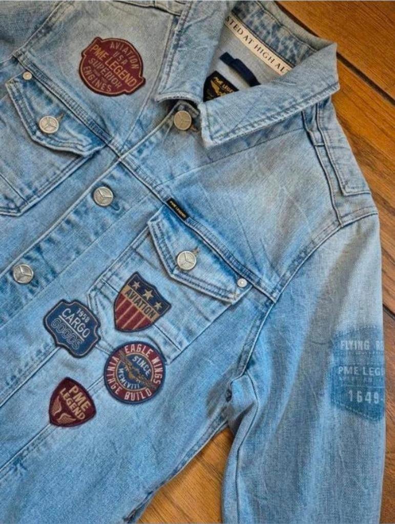 Pme Legend Pall Mall jeans spijkerjas spijkerjack maat L, Maat 52/54 (L), Blauw, ., Ophalen of Verzenden