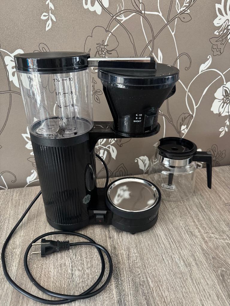 Z.G.A.N. koffiezetapparaat  DOUWE EGBERTS rond model ZWART, Stoompijpje, 10 kopjes of meer, Koffiemachine, Gemalen koffie