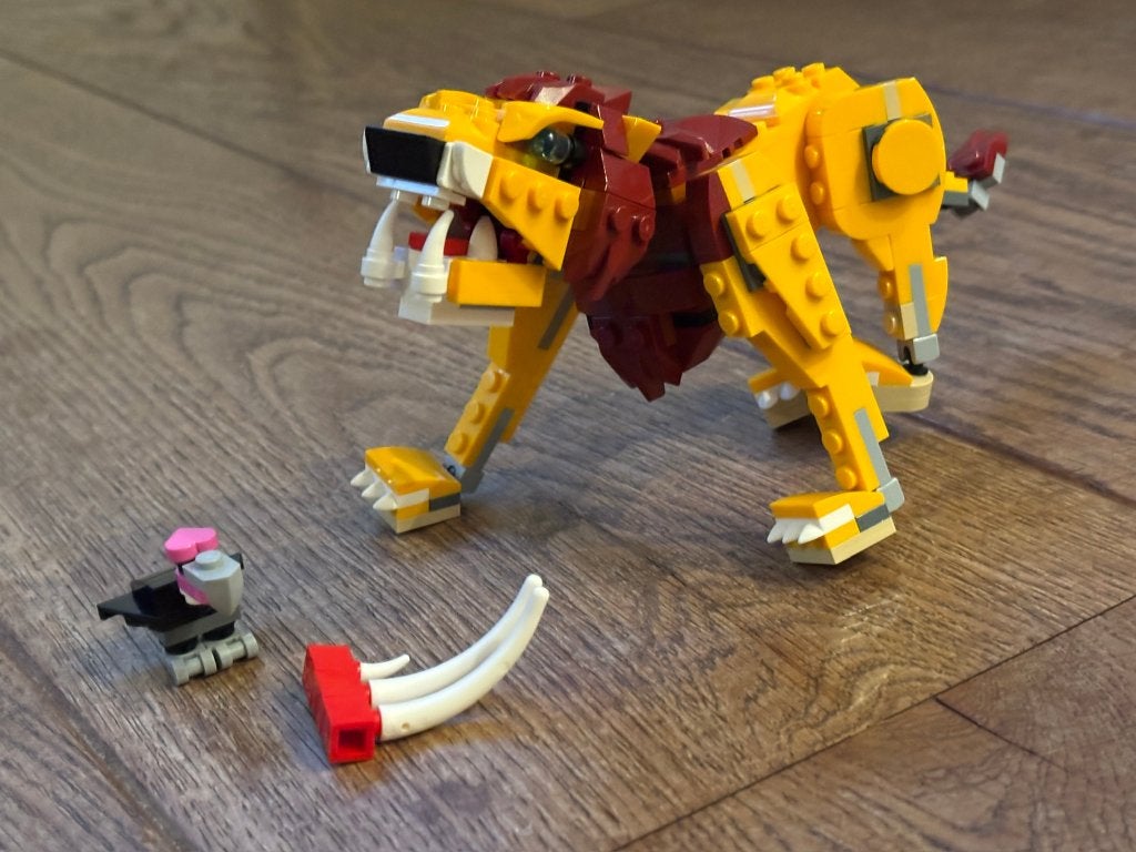Lego Creator 3-in-1 set Wilde leeuw (31112), Lego, Compleet, Ophalen of Verzenden, Zo goed als nieuw
