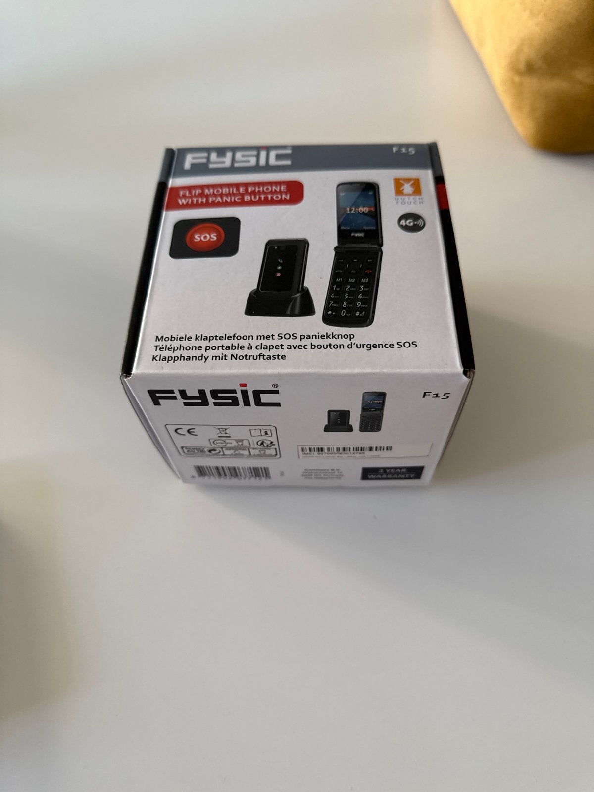 Fysic F15 Klaptelefoon met SOS-knop en oplaadstation, Inklapmodel, Ophalen of Verzenden, Zonder simlock, Zonder abonnement