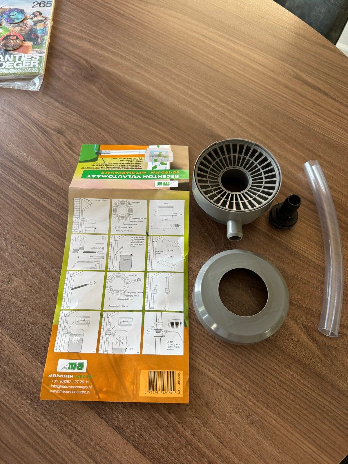 Regenton vulautomaat 60-100 mm met bladvanger, Tuin en Terras, Ophalen of Verzenden, Nieuw, Kunststof