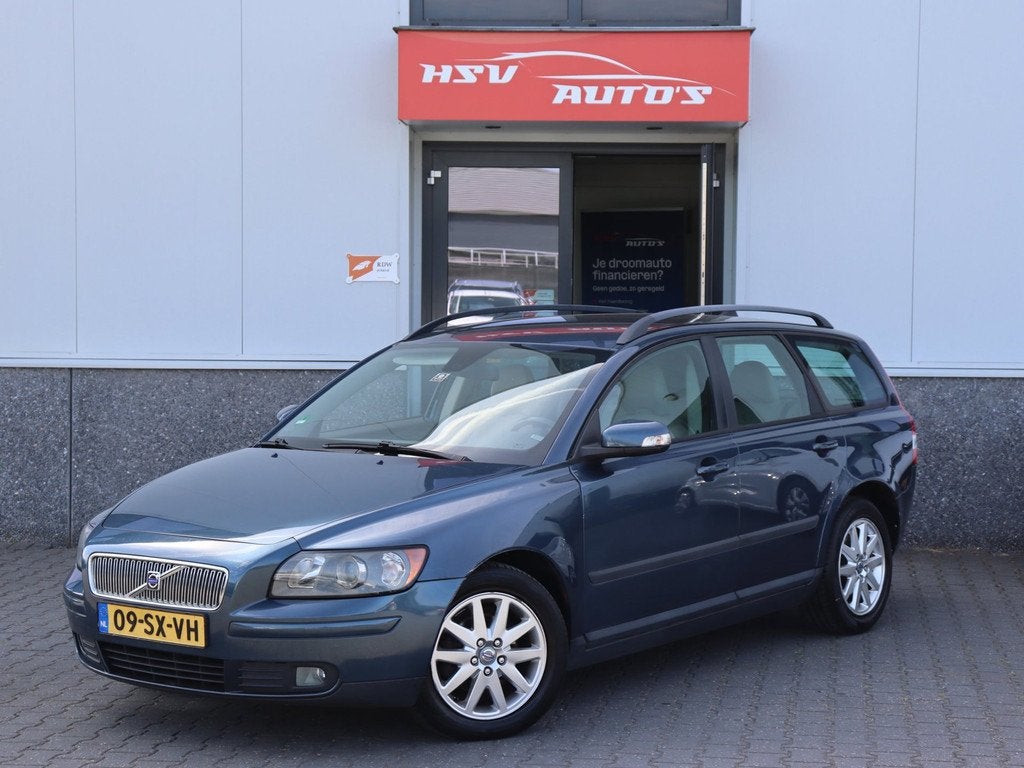 Volvo V50 1.8 Edition I airco LM org NL, Voorwielaandrijving, 4 cilinders, Blauw, 1798 cc