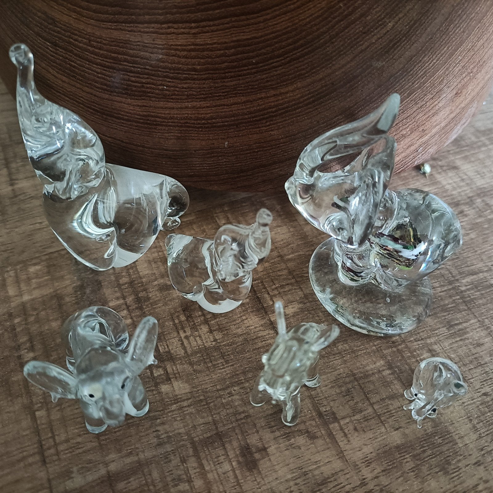 Miniatuur Glazen Olifantjes, Verzamelen, Ophalen of Verzenden, Zo goed als nieuw, Dier