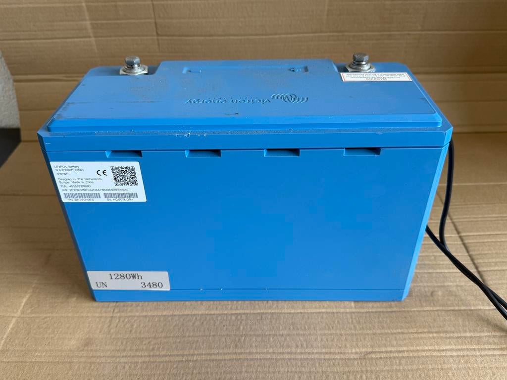 VICTRON LifePo4 accu's 12.8v | 100ah | camper | bus | auto, Caravans en Kamperen, Camper-accessoires, Ophalen, Gebruikt