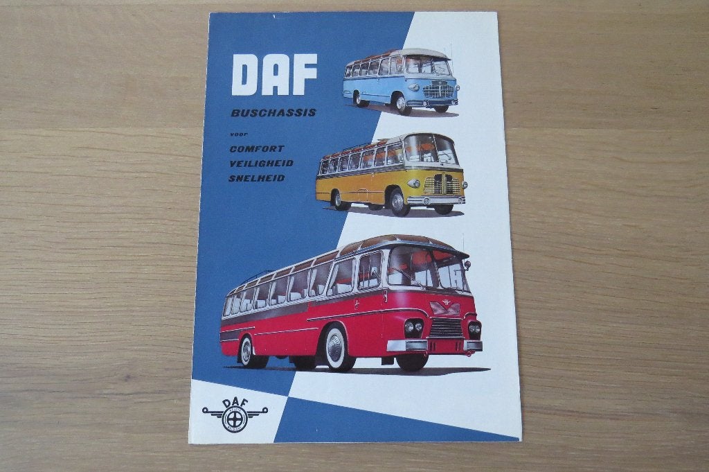 Originele folder DAF autobussen (1964), Verzenden, Zo goed als nieuw, Overige merken