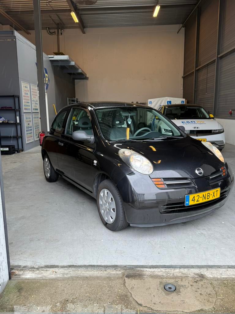 Nissan Micra 1.2 48KW 3DR 2003 Zwart, 31 €/maand, 4 cilinders, Zwart, Origineel Nederlands