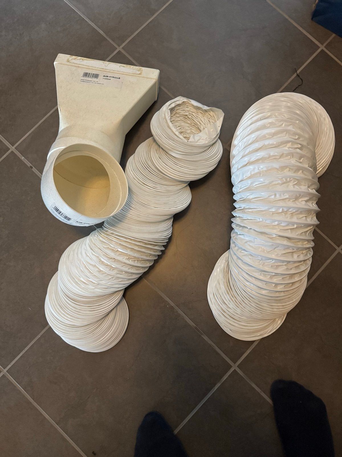 Ventilatieslang en verloopstuk voor afzuiging airco, Ophalen of Verzenden, Zo goed als nieuw, Ventilator en Afzuiger