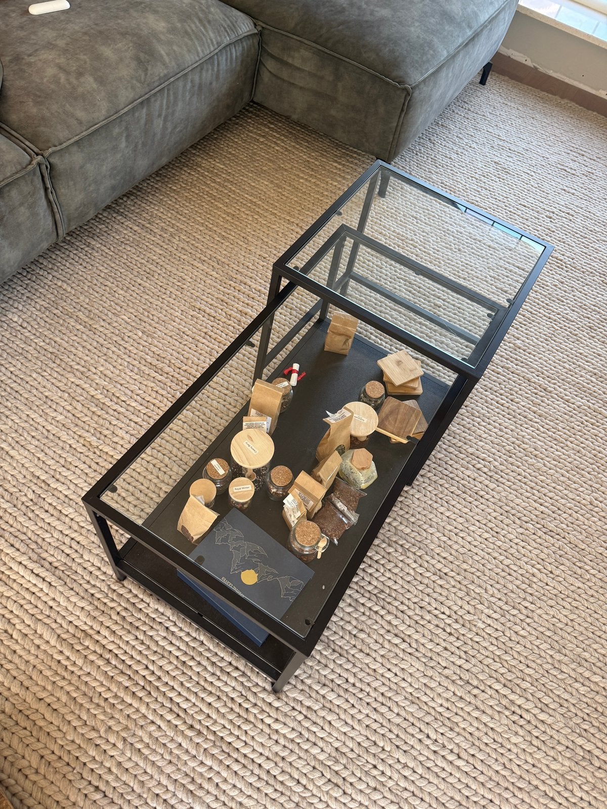 IKEA Vittsjo salontafel set, Ophalen, Zo goed als nieuw, Rond, 50 tot 100 cm