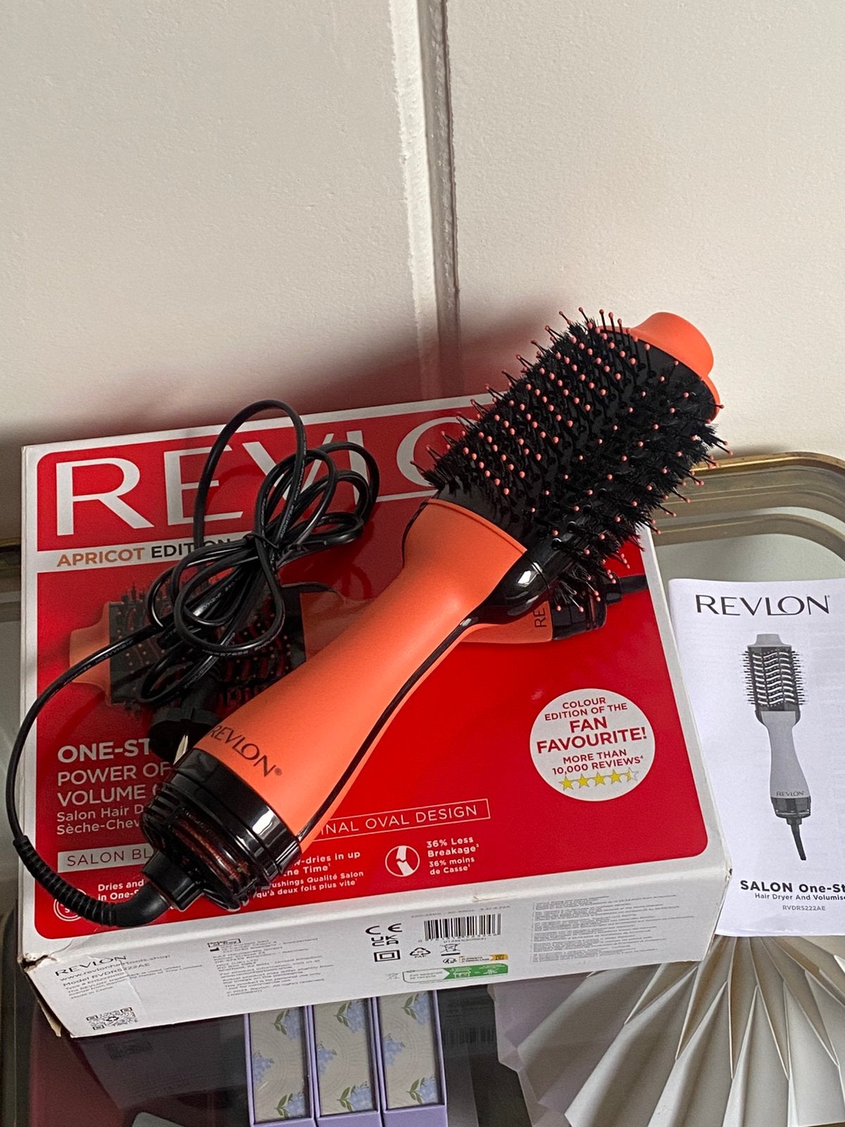 Revlon fohnborstel apricot edition, Sieraden, Tassen en Uiterlijk, Uiterlijk | Haarverzorging, Ophalen of Verzenden, Gebruikt