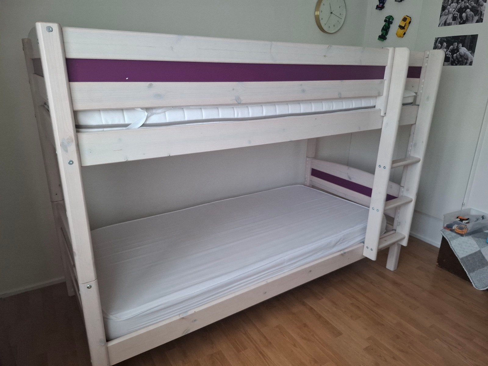 Stapelbed, Ophalen, 90 cm, Eenpersoons, Zo goed als nieuw