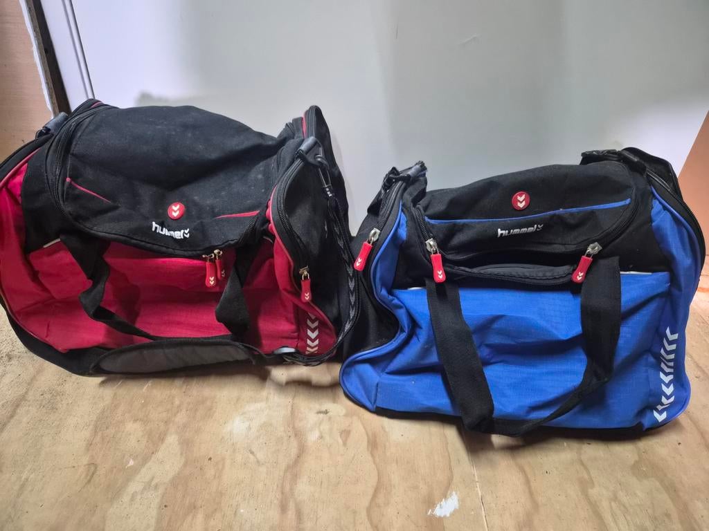 Hummel sporttassen - Rood en Blauw (set van 2), Ophalen of Verzenden
