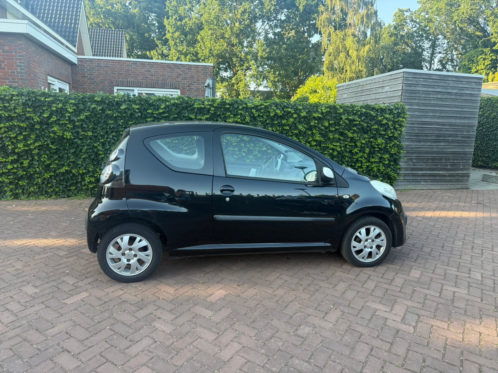 Citroën C1 1.0, Zwart, 3-Deurs, Airco, LAGE KM STAND, Elektrische ramen, Stof, C1, Handgeschakeld