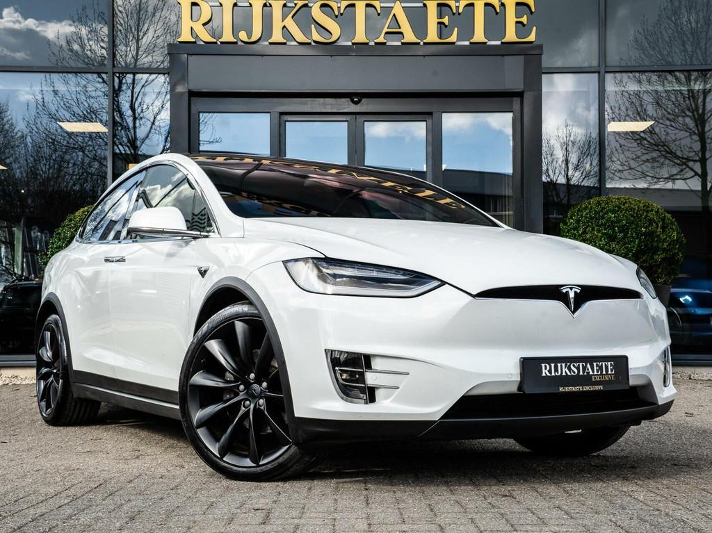 Tesla Model X 100D|AUTOPILOT|PANO|22''|360|LEDER|KEYLESS, Automaat, Model X, Gebruikt, Zwart
