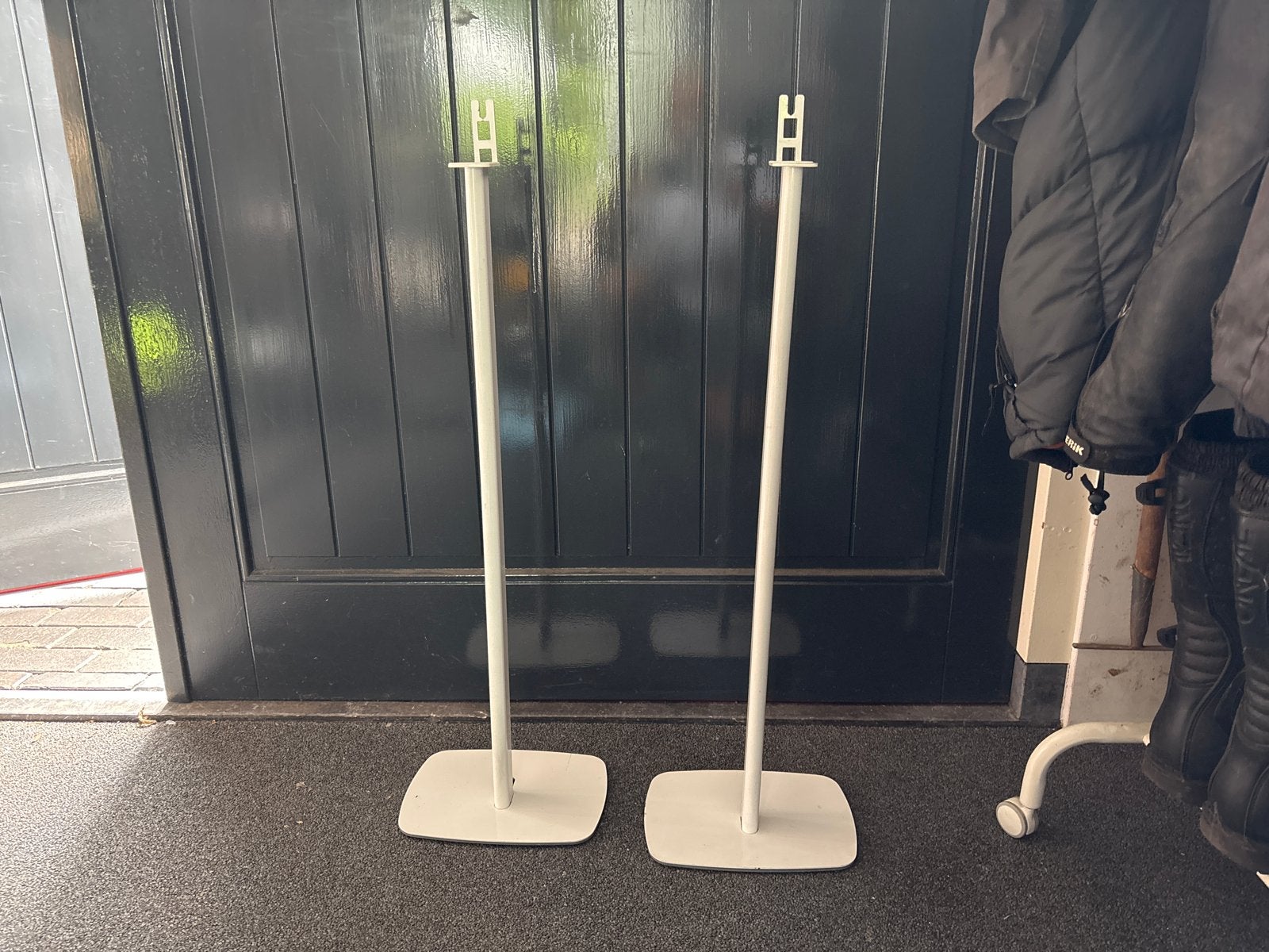 Speaker standaarden (2 stuks) - Wit, Audio, Tv en Foto, Luidsprekers, Gebruikt, Overige typen, Minder dan 60 watt, Ophalen