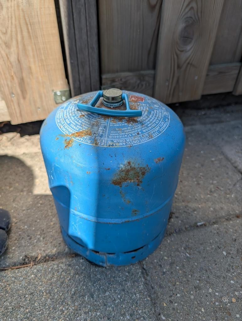 camping gasfles, Ophalen, Gebruikt
