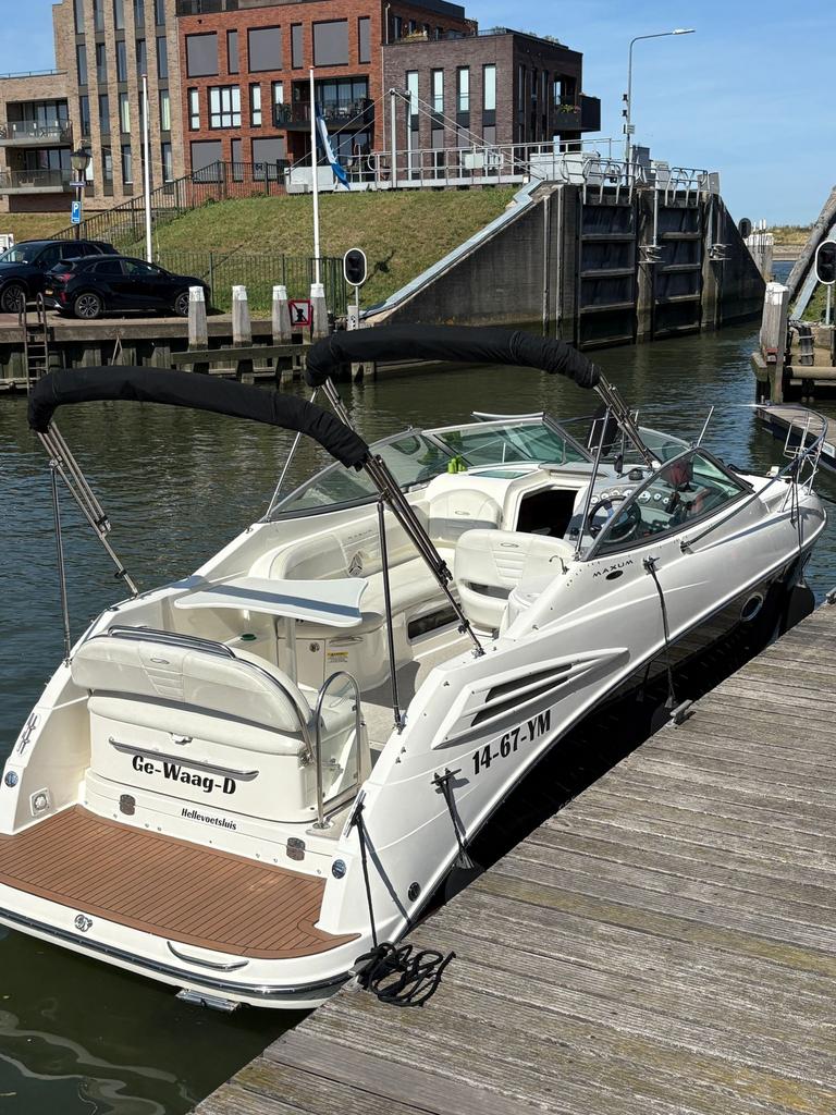 Maxum 2600 SE in top conditie, Watersport en Boten, Speedboten, Ophalen, Gebruikt, Binnenboordmotor, 200 pk of meer