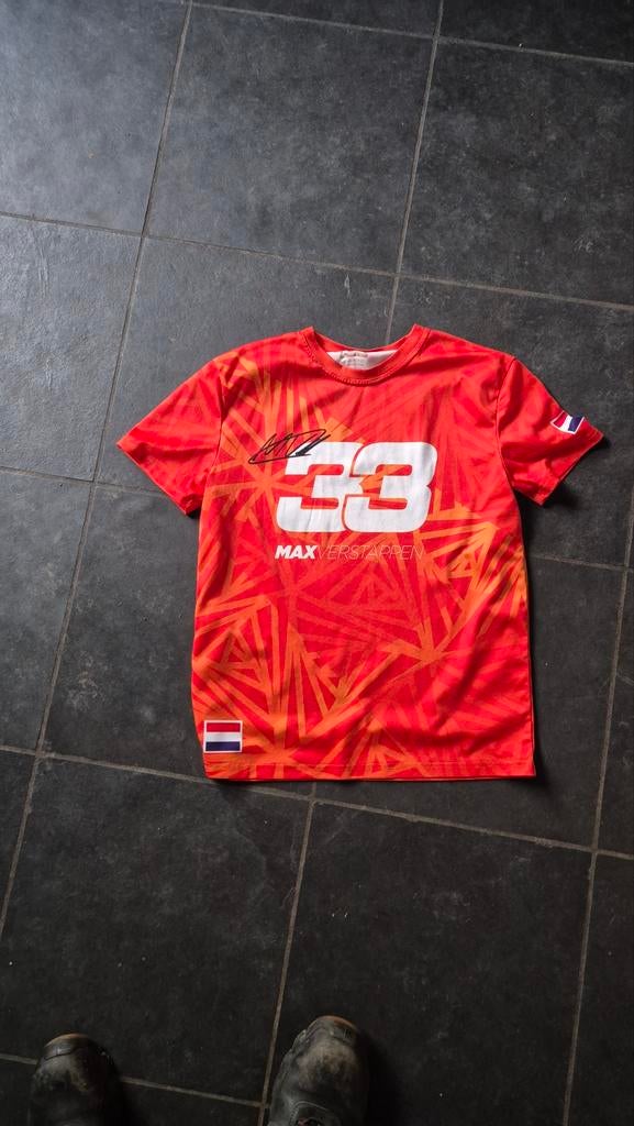Max Verstappen Sportshirt - Oranje (Maat M), Maat 48/50 (M), Ophalen of Verzenden, Gedragen, Algemeen