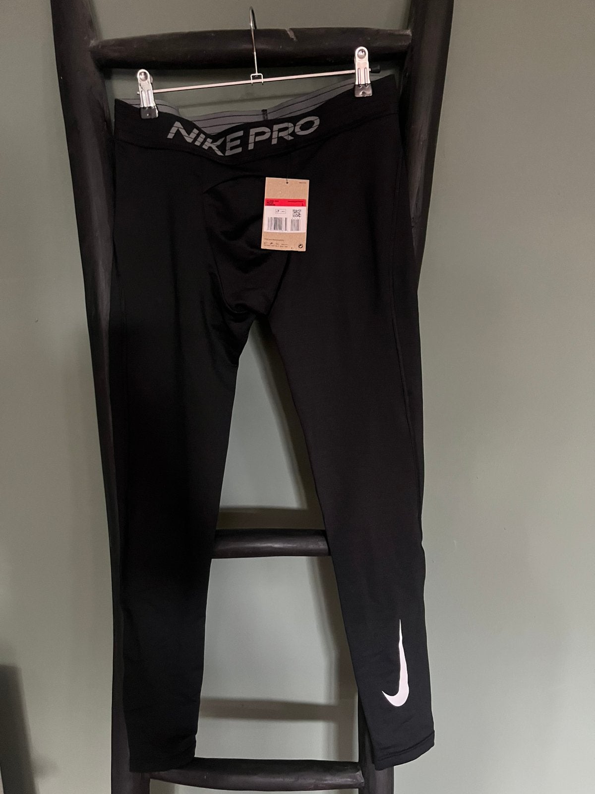 Nike pro sportlegging broek L Drifit sportbroek sportkleding, Maat 52/54 (L), Verzenden, Zwart, Nieuw
