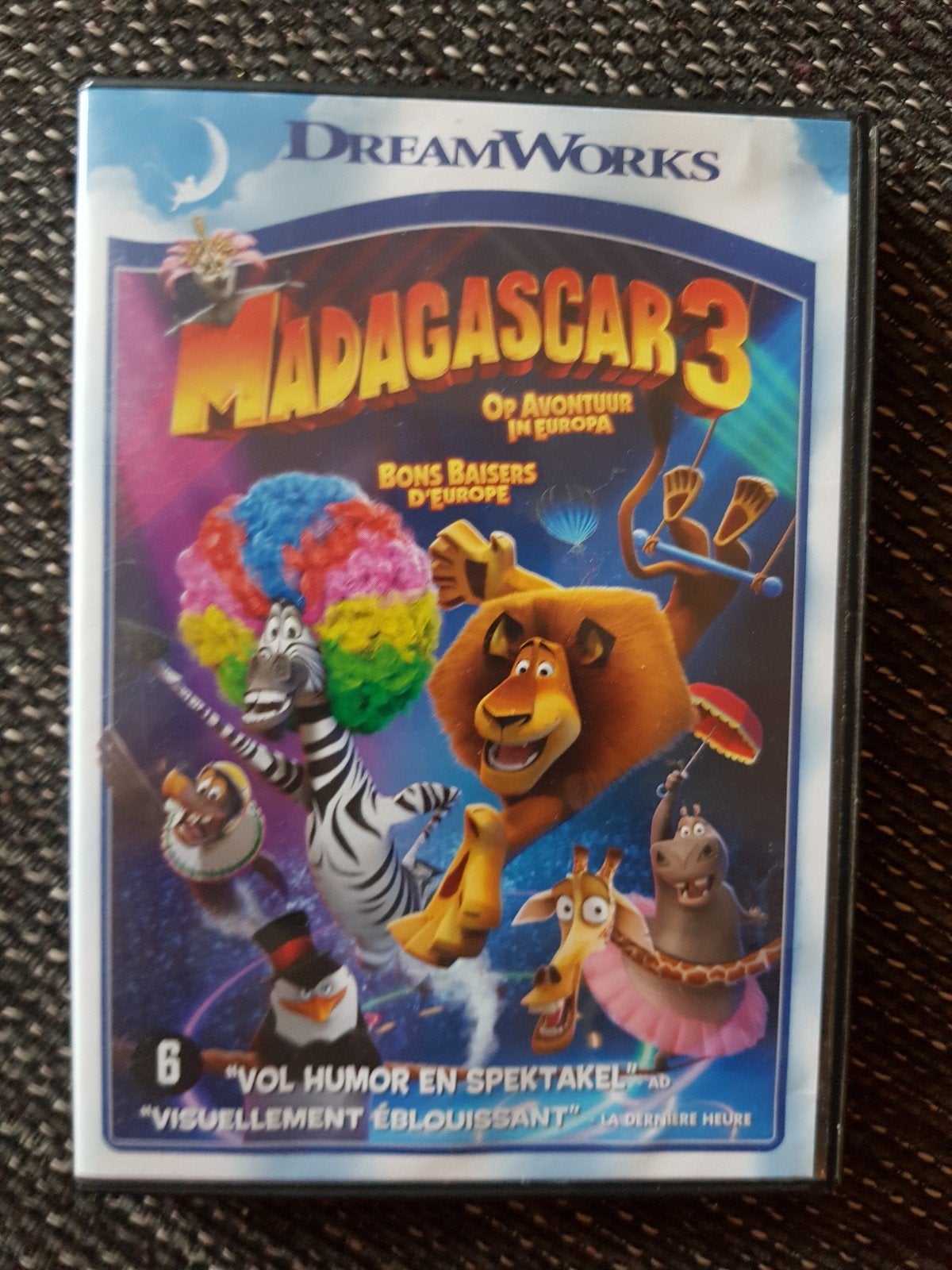 dvd Madagascar 3 in perfecte staat, Tekenfilm, Nederlands, Ophalen of Verzenden, Zo goed als nieuw