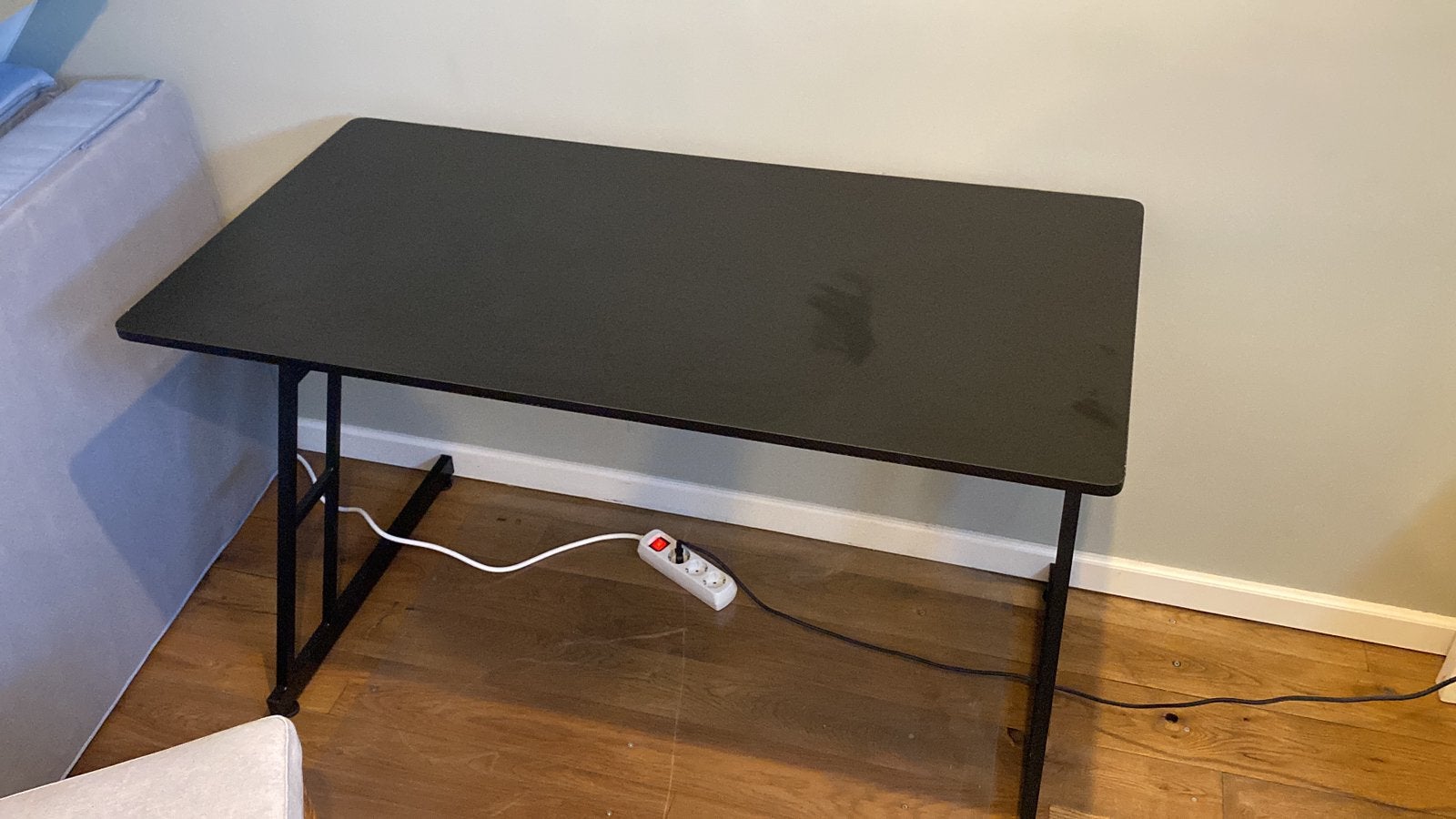 Black Carbon Fiber Look Desk – Lightly Used Temporary Setup, Ophalen, Zo goed als nieuw