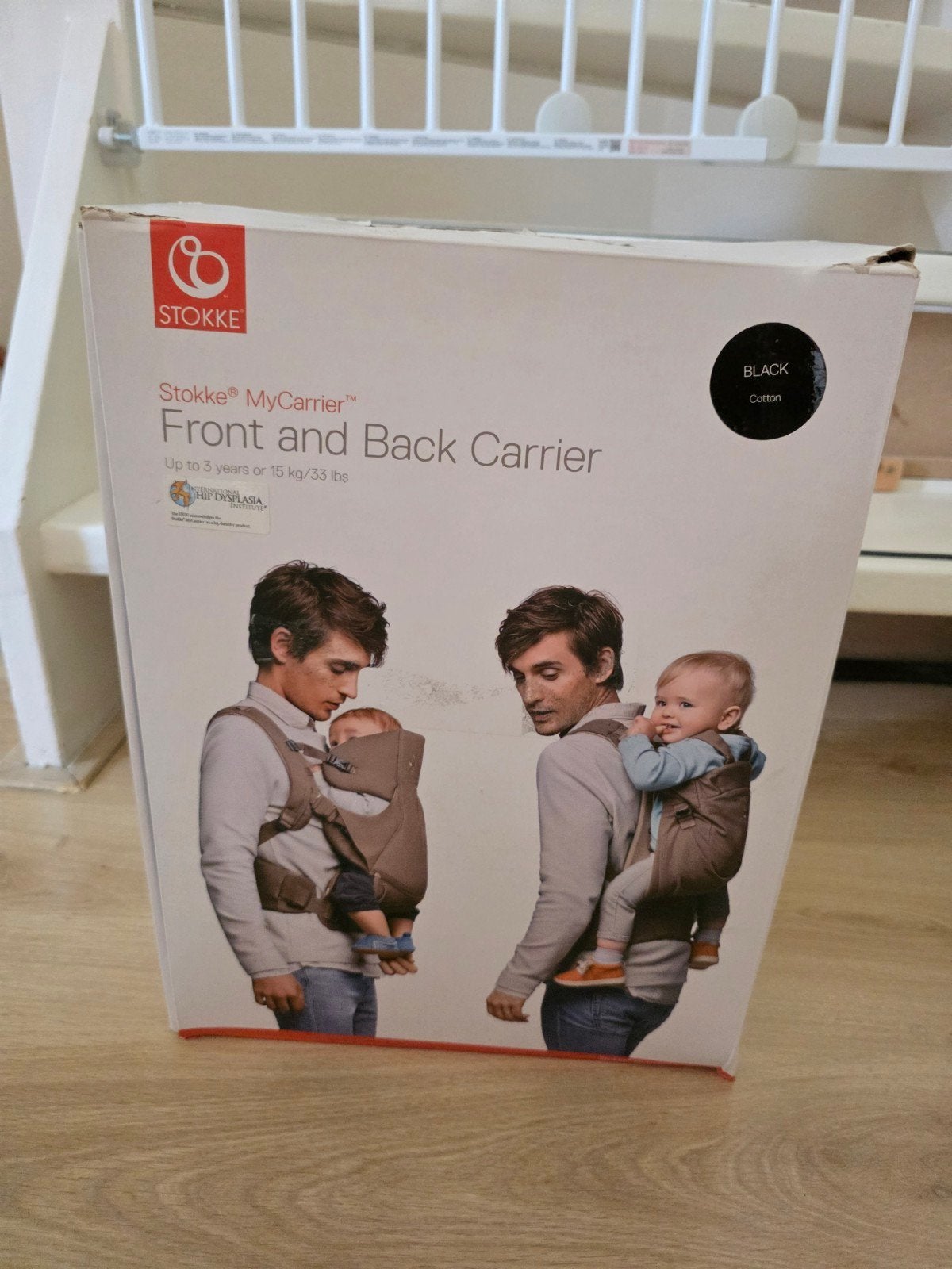 Stokke MyCarrier Front and Back Carrier - Zwart, Kinderen en Baby's, Gebruikt, Buik of Rug, Ophalen of Verzenden, Overige merken
