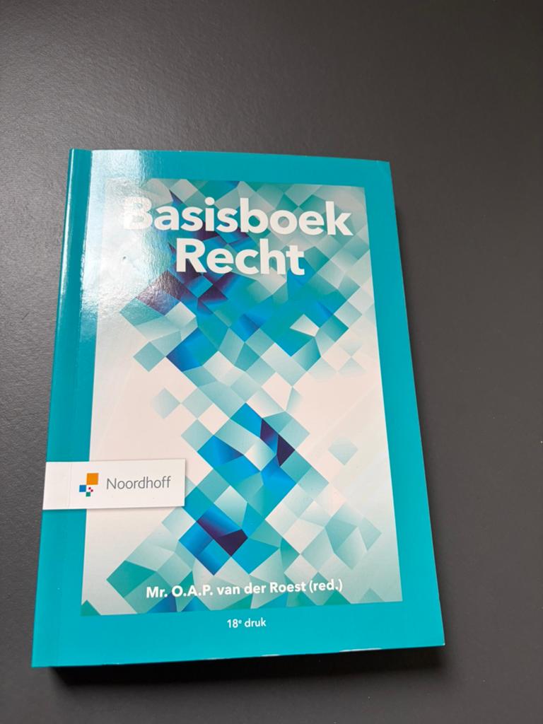 O.A.P. van der Roest - Basisboek Recht, Boeken, O.A.P. van der Roest, Verzenden, Sociale wetenschap, Zo goed als nieuw