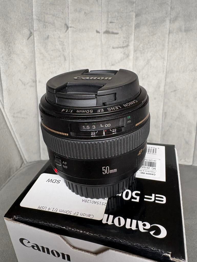 Canon EF 50mm f/1.4 USM, Audio, Tv en Foto, Fotografie | Lenzen en Objectieven, Ophalen of Verzenden, Zo goed als nieuw
