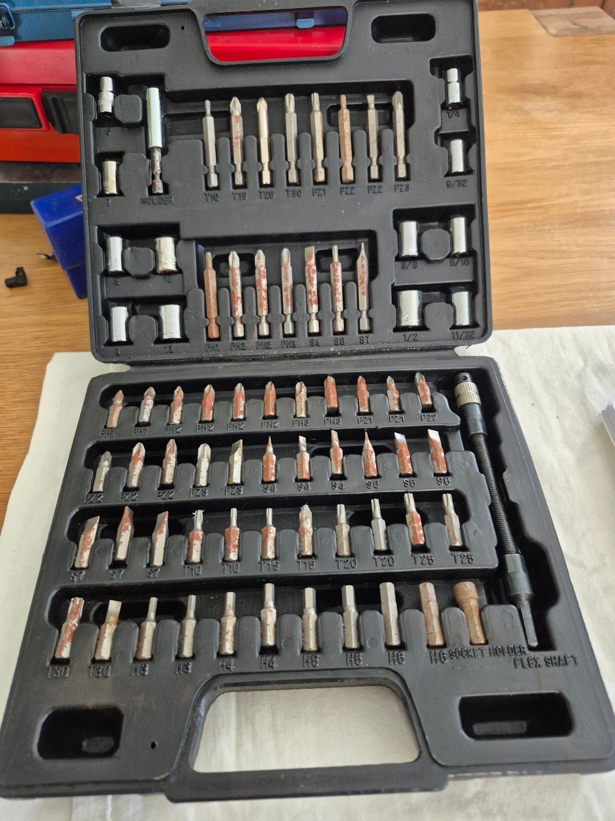 Bosch Bitset - Diverse bits in handige koffer, Ophalen, Gebruikt, Bitset, Bosch