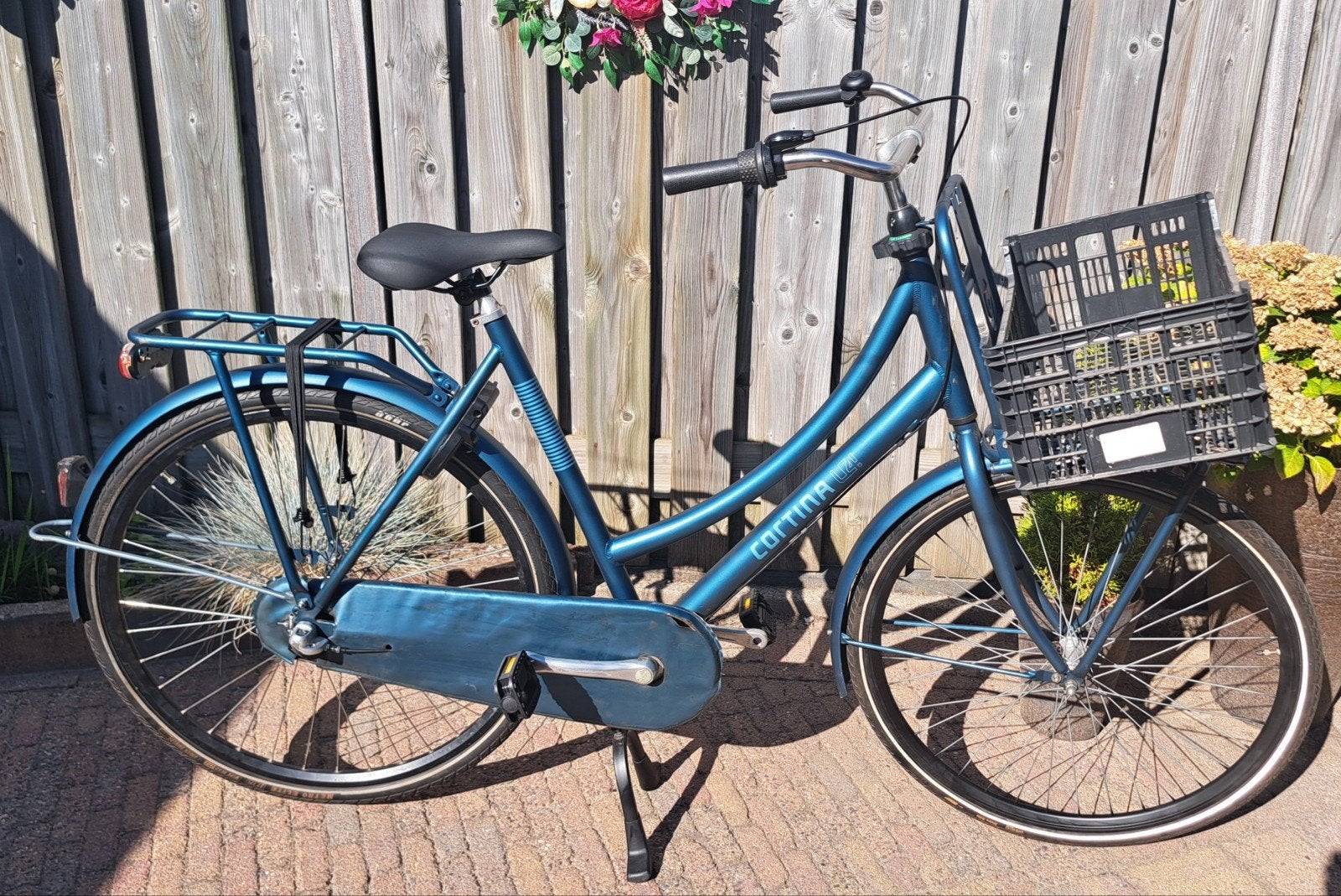 Turquoise kleur Cortina U4 met 3 versnellingen 28inch, Terugtraprem, Versnellingen, 56 cm of meer, Zo goed als nieuw