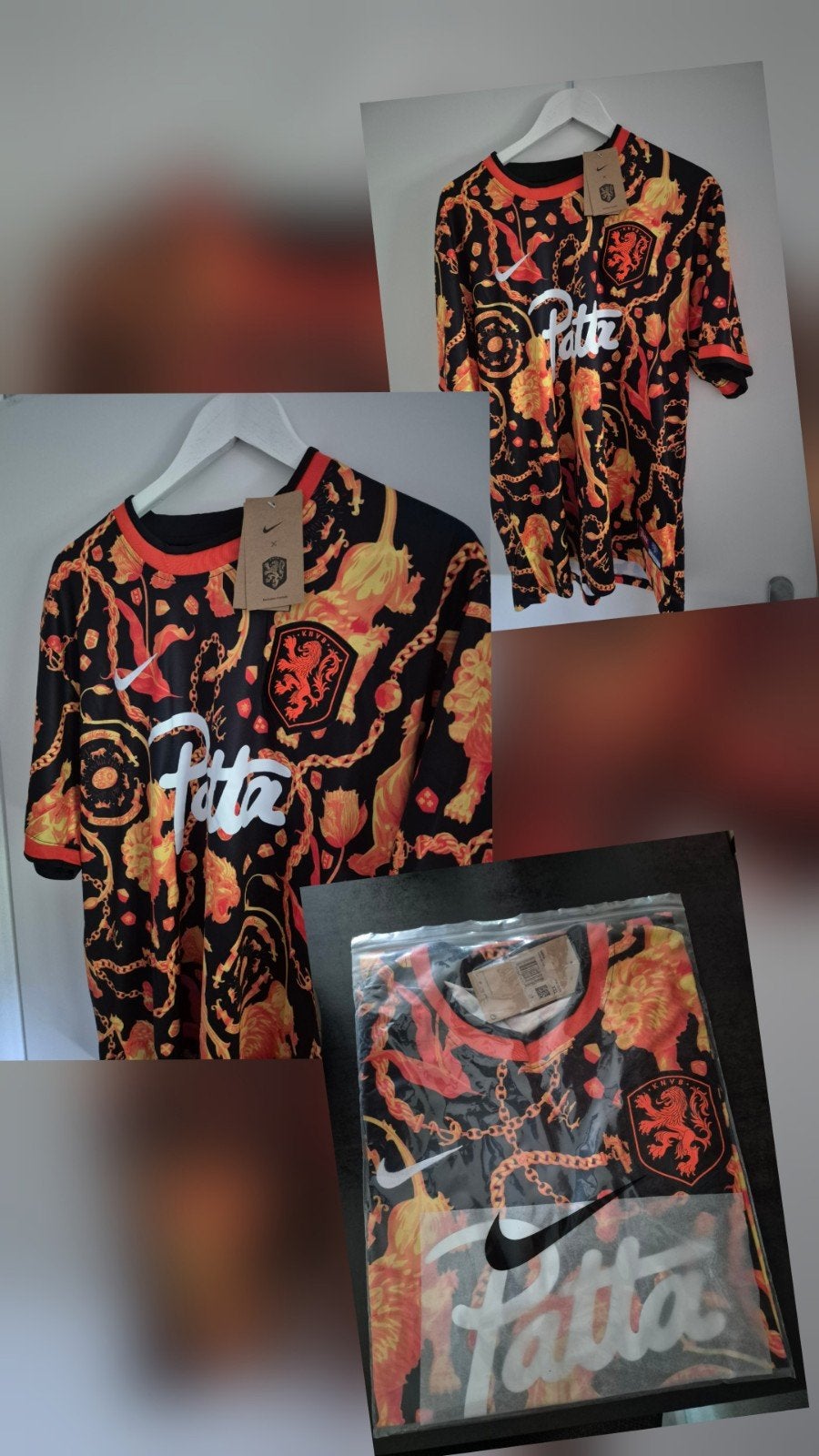 Nederlands elftal t-shirt x patta ( Maat XL ), Verzenden, Oranje, Voetbal, Maat 56/58 (XL)