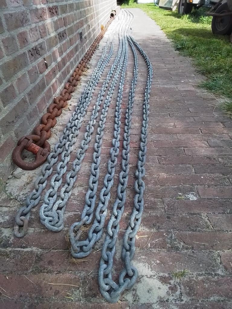 Anker ketting 10 mm verzinkt en rvs 6 mm, Watersport en Boten, Ophalen, Overige typen