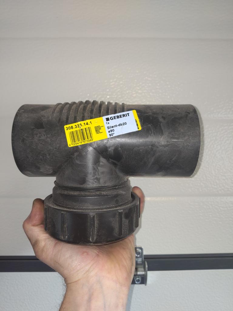 10x Geberit Silent-db20 Afvoer T-stukken e90 80mm, Doe-het-zelf en Verbouw, Buizen en Afvoer, Afvoer, Pvc, Nieuw, Ophalen of Verzenden