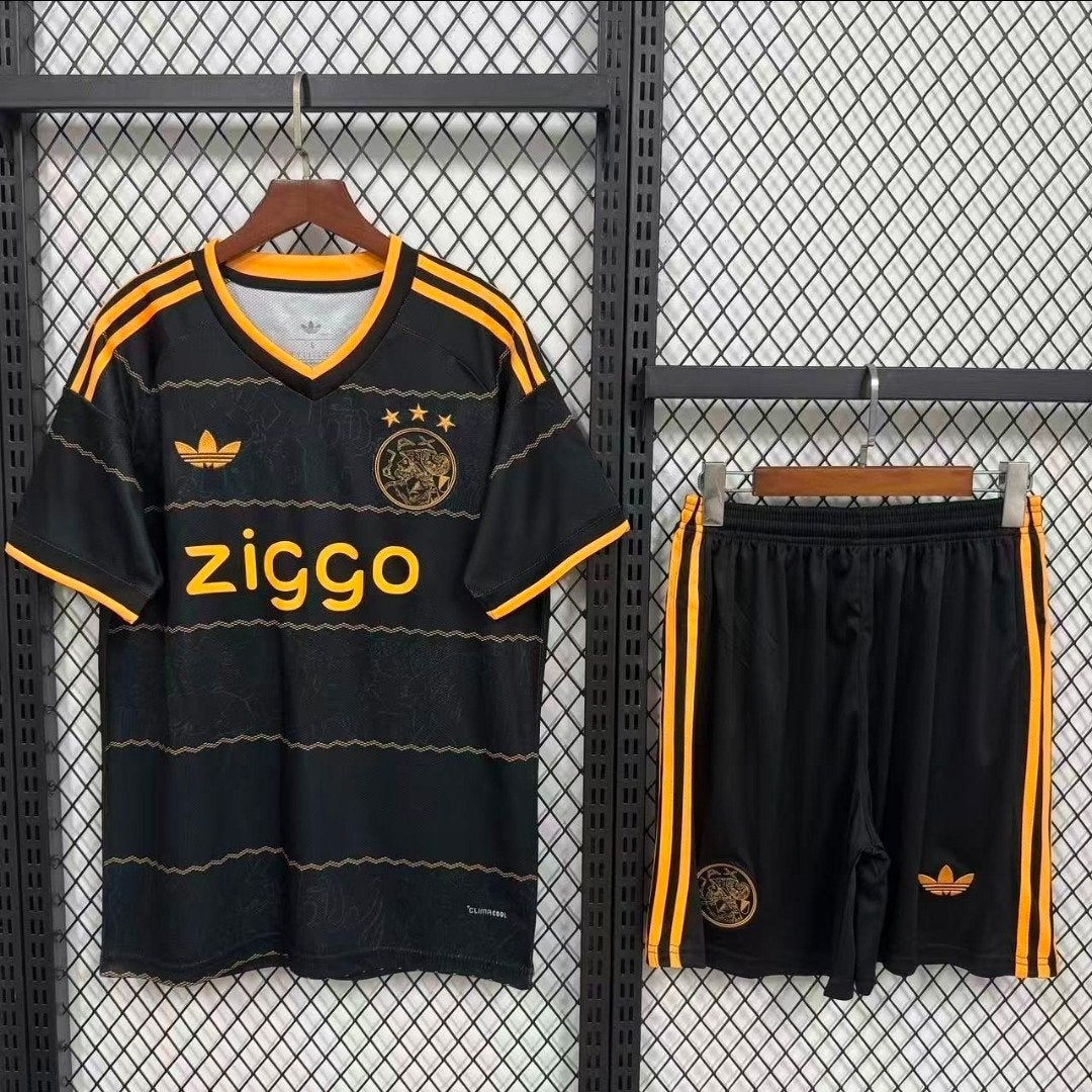 Ajax Uitshirt 2026-2027 - Zwart/Oranje Voetbaltenue, Verzenden, Zwart, Nieuw, Overige maten