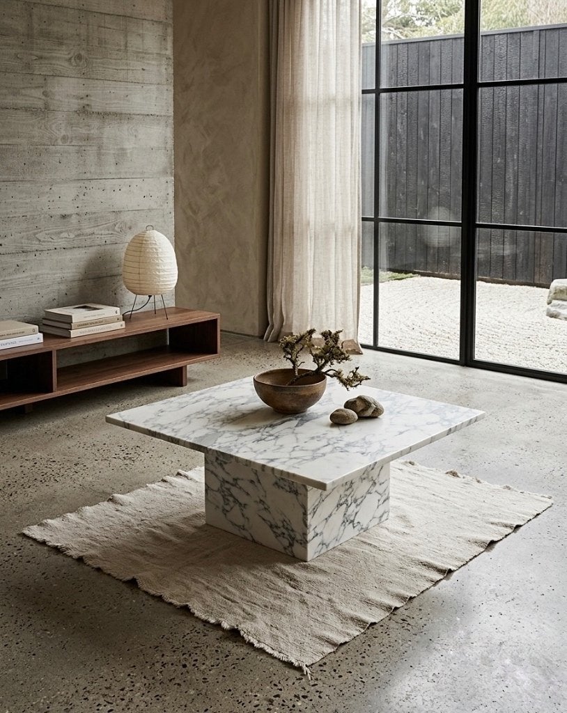 Marble coffee table, Ophalen, Overige materialen, 50 tot 100 cm, 50 tot 100 cm