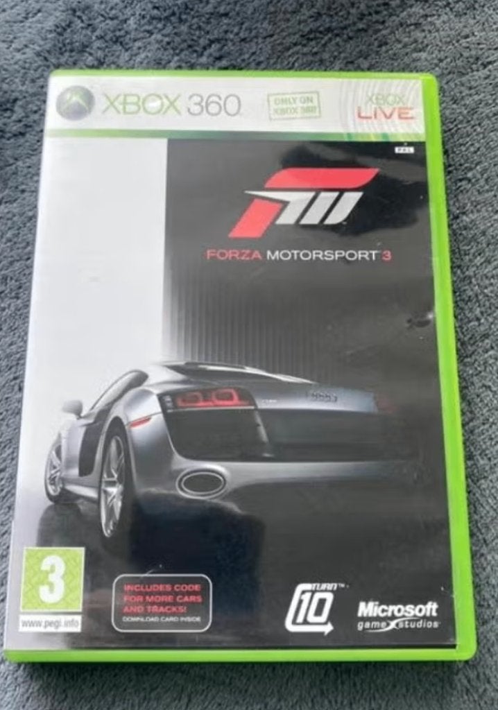 Xbox 360 live Forza Motorsport 3, Racen en Vliegen, 2 spelers, Ophalen of Verzenden, Zo goed als nieuw