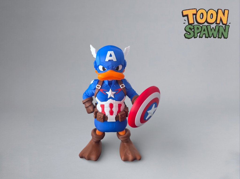 Captain Donald – Captain America X Donald Duck – 28 cm, Verzamelen, Ophalen of Verzenden, Nieuw, Overige typen